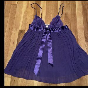 Y2k vintage victoria secret purple ruffle babydoll Lingerie Sz M